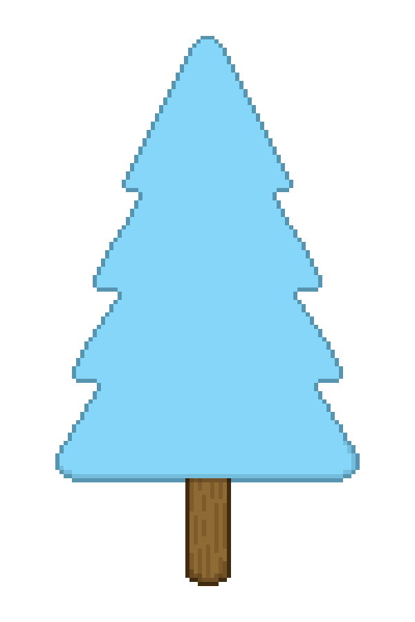Light blue tree